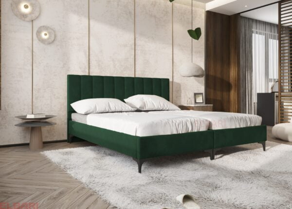 חדר שינה מודרני מיטה יהודית בצבע ירוק